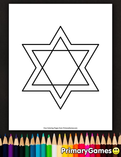 The star of david coloring page â free printable ebook coloring pages star of david free coloring pages