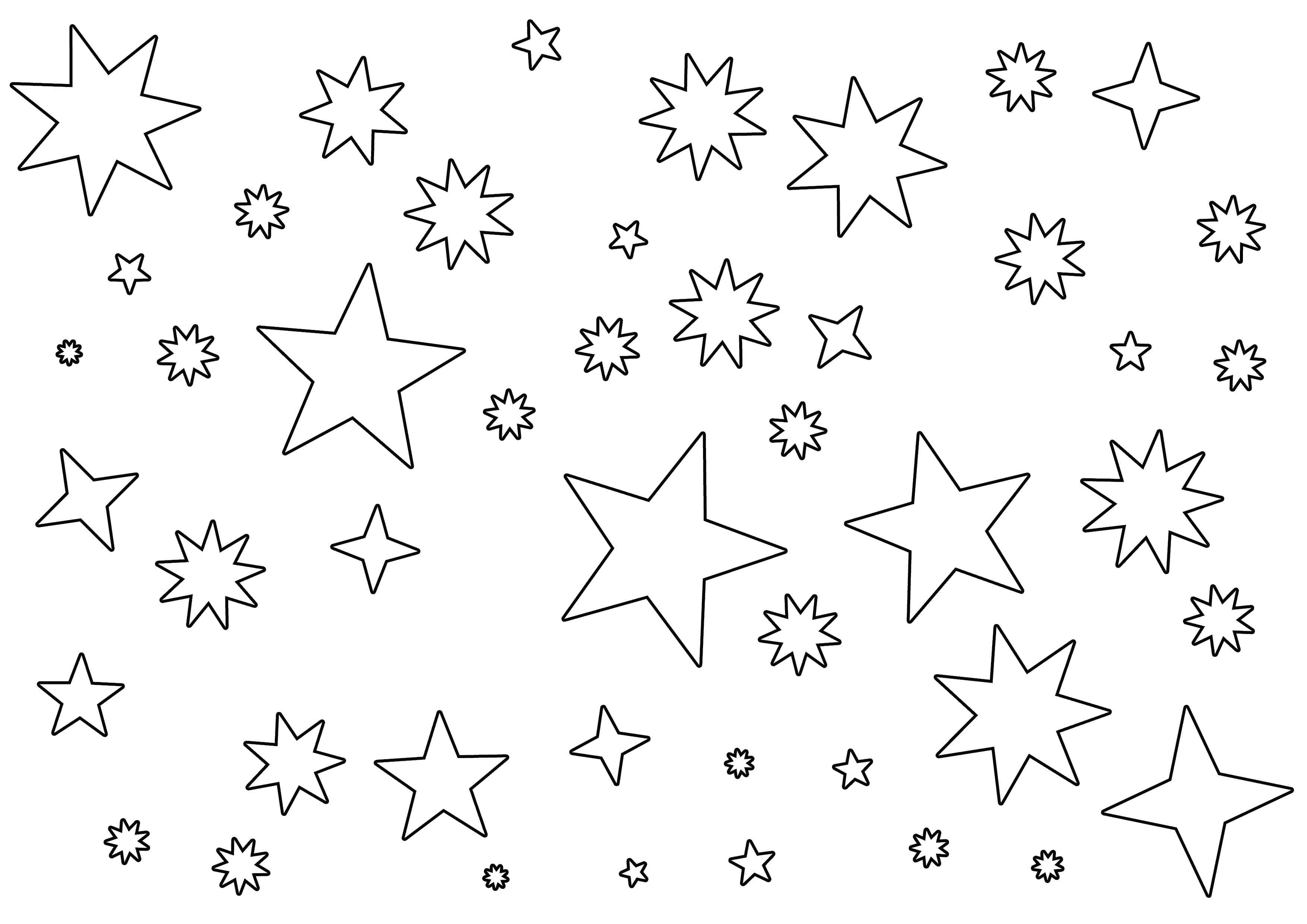 Star coloring pages