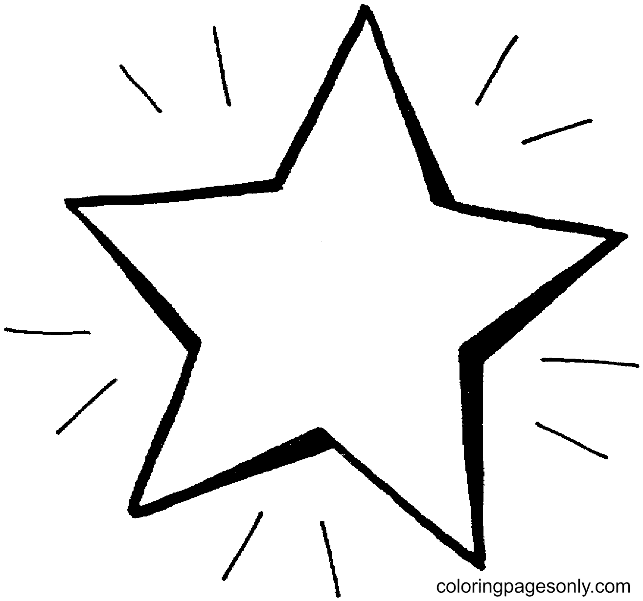 Star coloring pages printable for free download