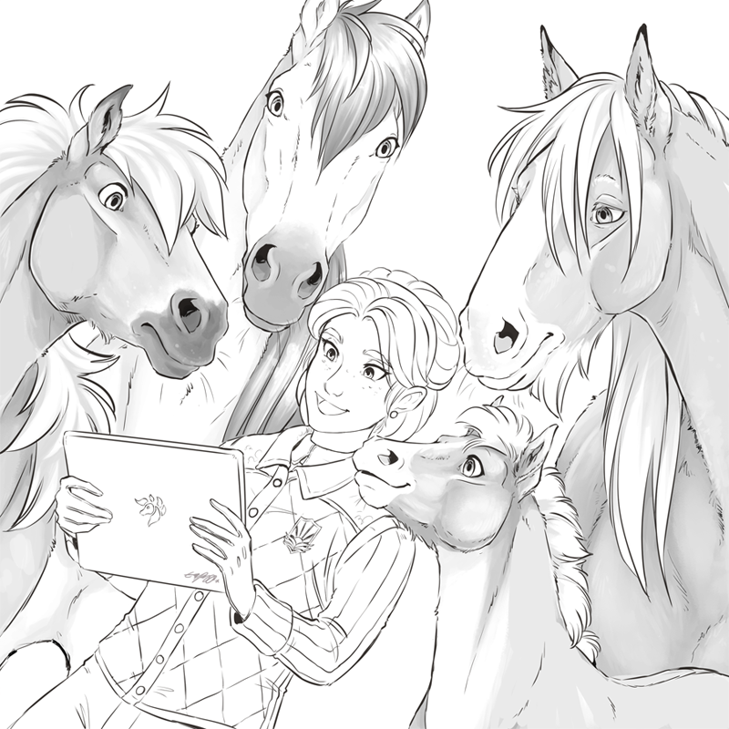 Elli puukangas on x heres a starttofinish of one of the illustrations i did for starstable i love little concorde ðð keep creating horses sso digitalart togetherapart starstablesoulriders httpstcoiyzyjnxmd x