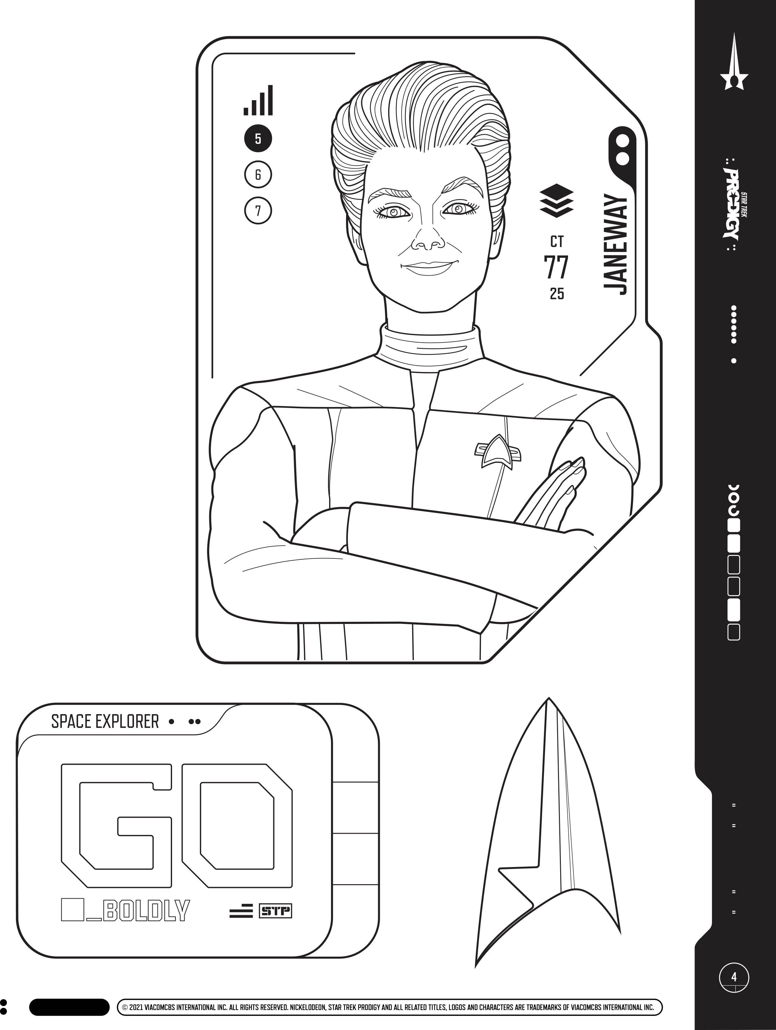 The star trek prodigy coloring book star trek