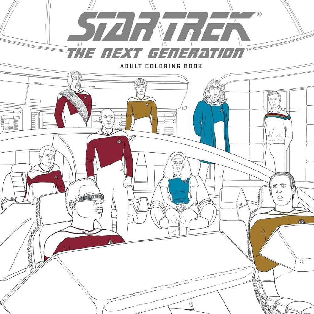 Star trek the next generation adult coloring book cbs books