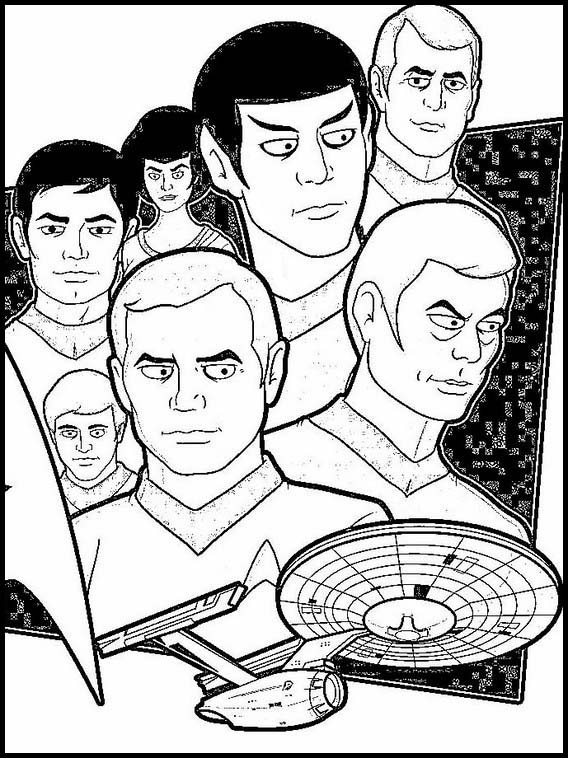 Coloring star trek