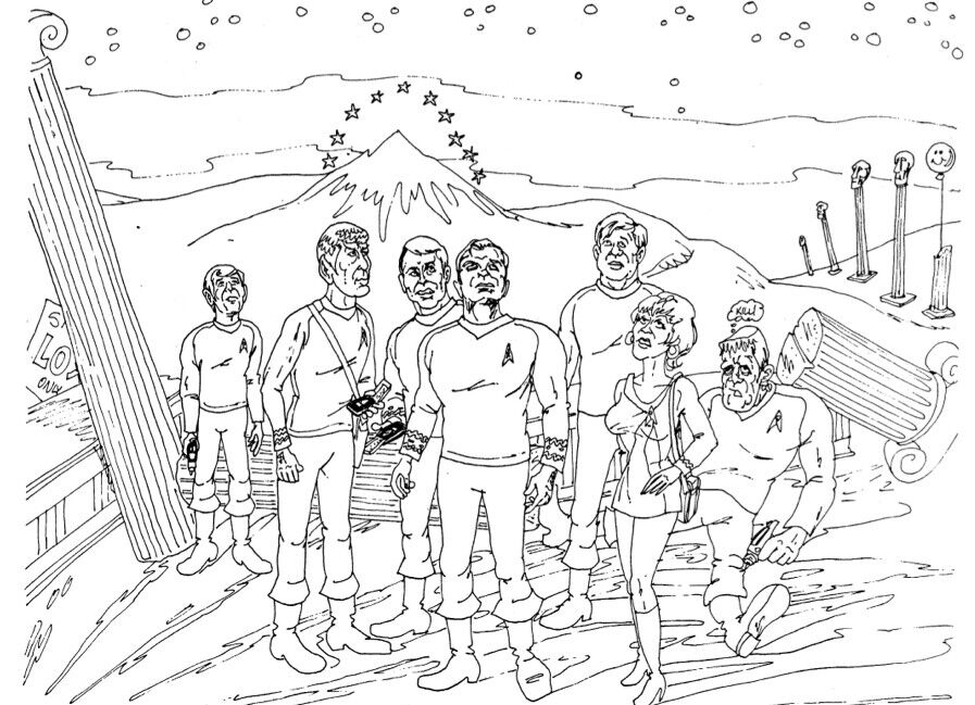 Star trek fanzine city on the edge of whatever coloring book gen