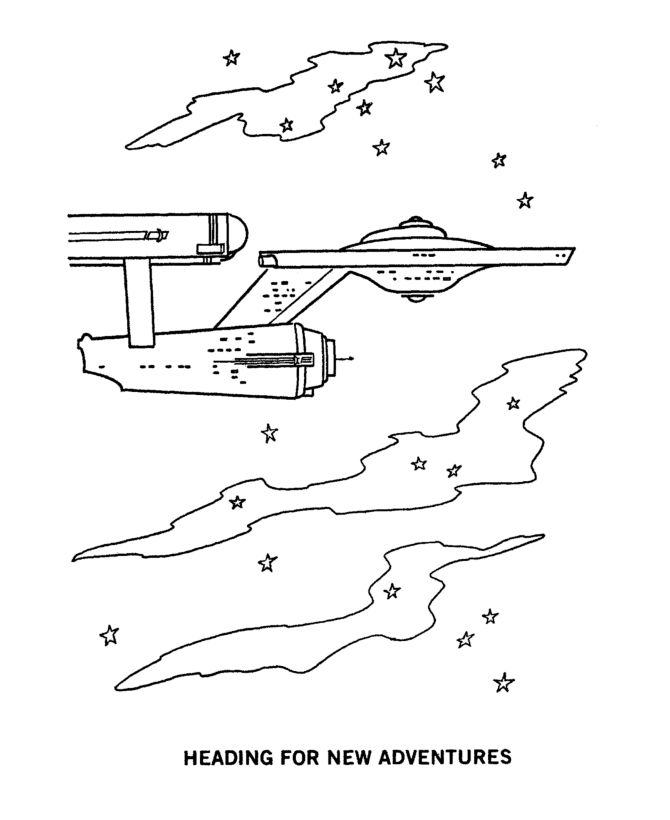 Starship enterprise in space coloring page star trek star trek images starship enterprise