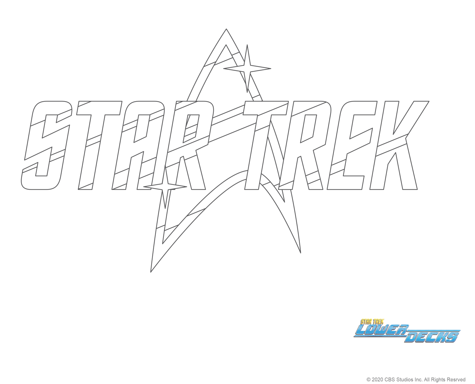 Star trek lower decks coloring pages printable for free download