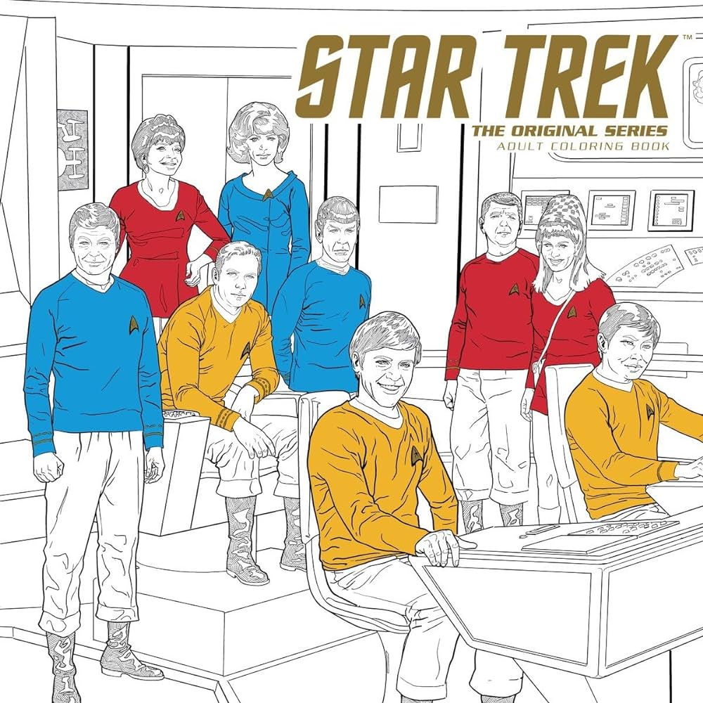 Star trek the original series adult coloring book cbs books