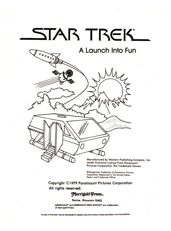 Star trek a launch into fun coloring book pdf digifile