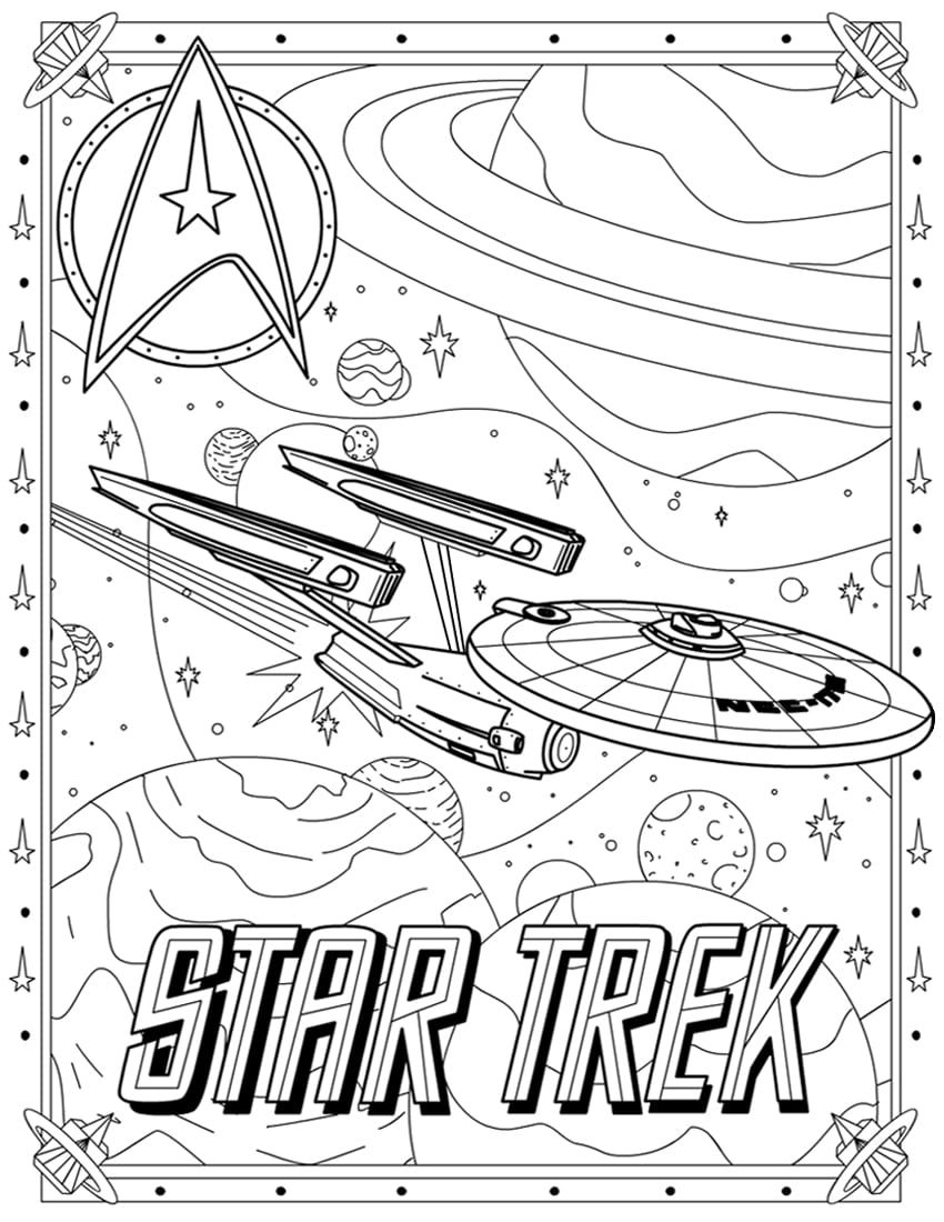 Star trek coloring pages