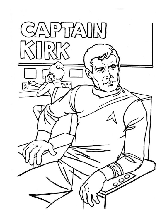 Star trek far out fun coloring book pdf digifile instant download