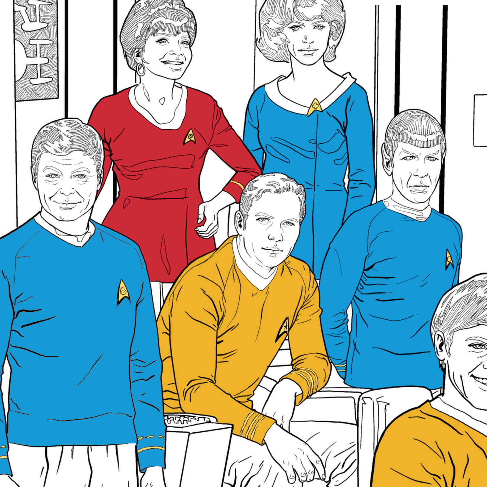 Star trek themed adult coloring books will be available this fall