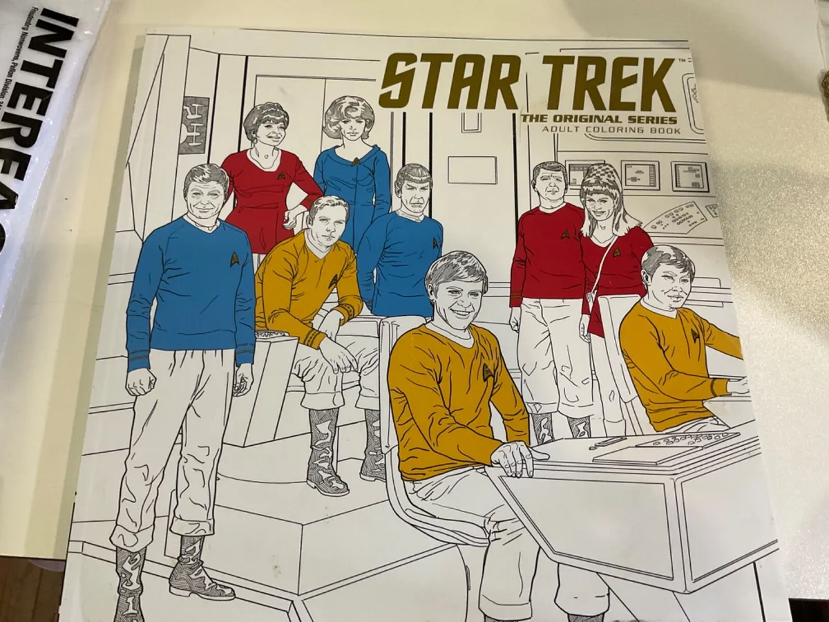 New star trek coloring books the original series and the next generation