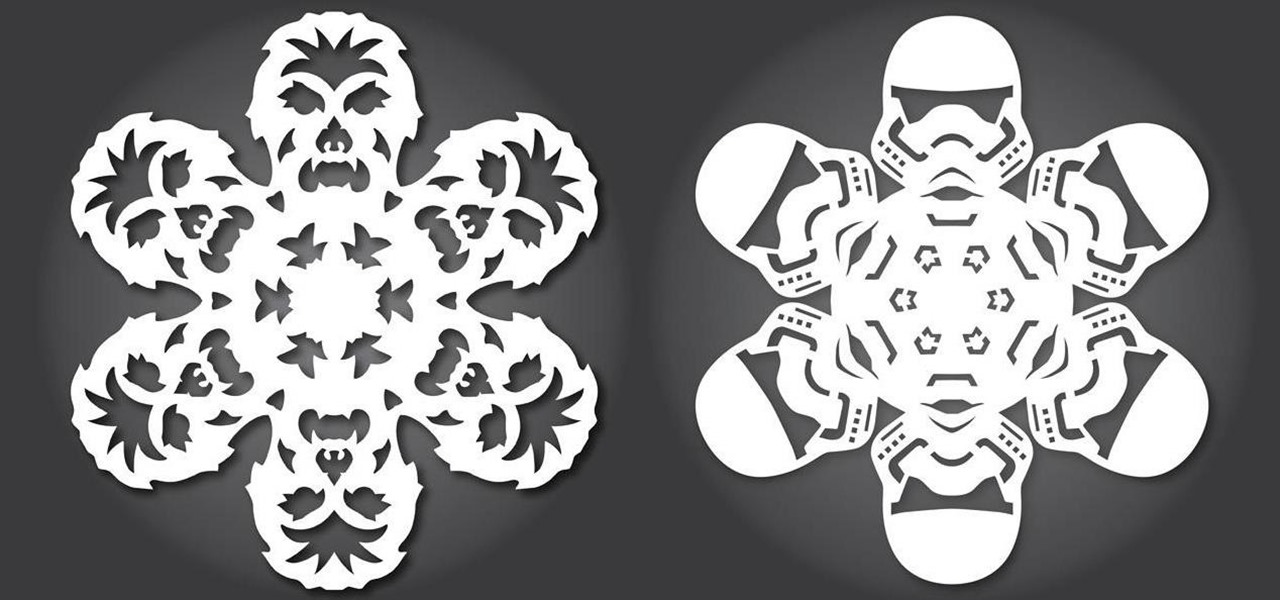 Free paper snowflake templatesâstar wars style ideas