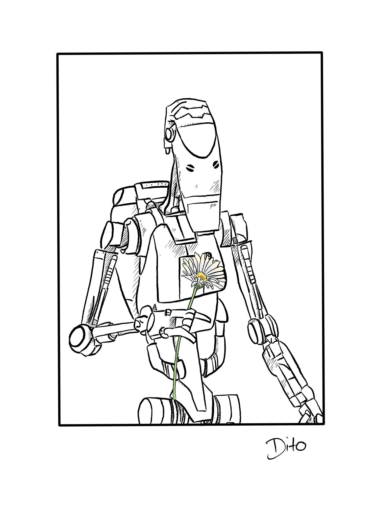 Some final versions of my clanker drawing what do you think droidshavefeelingstoo rstarwars