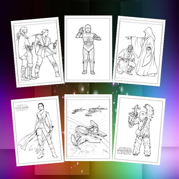 Printable star wars coloring pages dive into the galactic epic pages