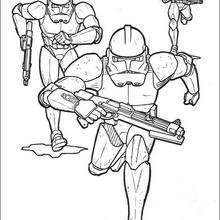 Star wars battle droids coloring pages