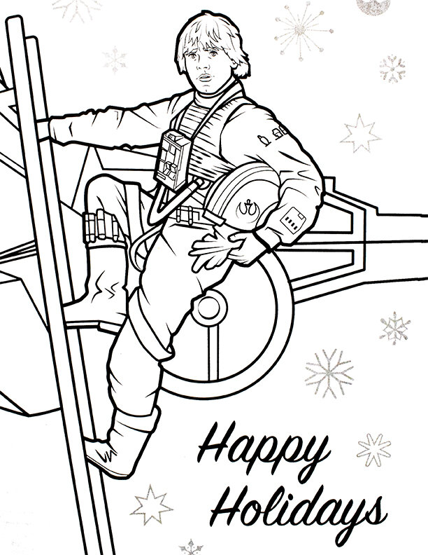 Star wars christmas coloring book â spokane photography