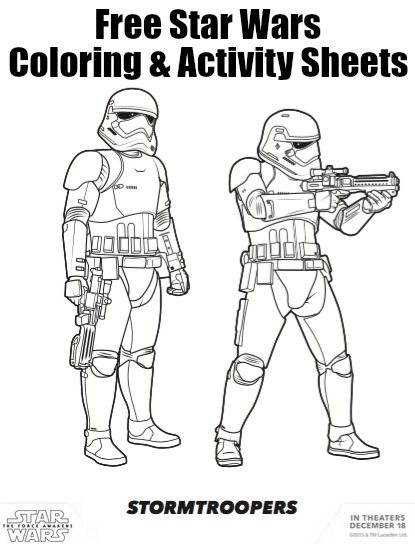 Star wars the force awakens coloring sheets