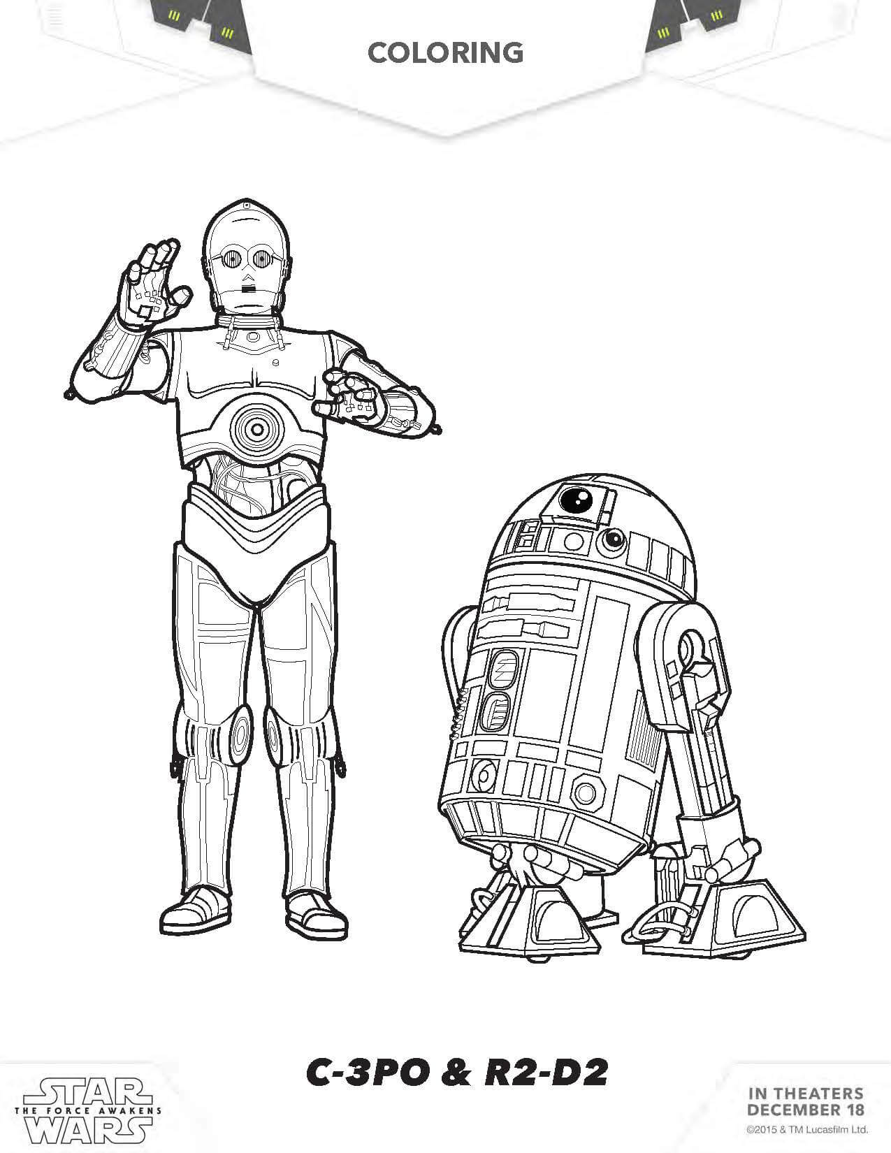 Star wars coloring pages the force awakens coloring pages