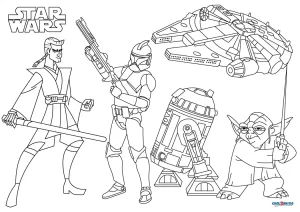 Free printable star wars coloring pages for kids