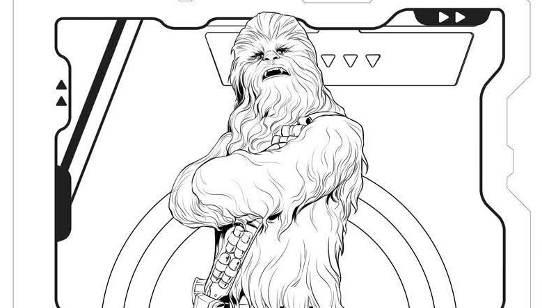 Chewbacca coloring page