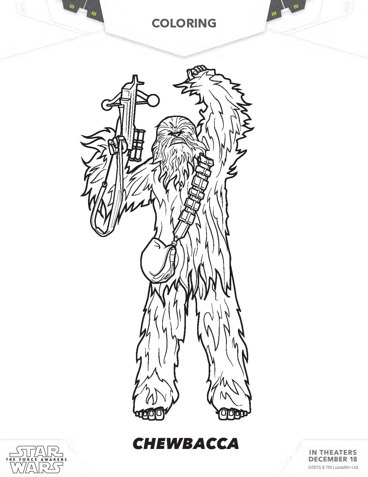 Star wars coloring pages the force awakens coloring pages