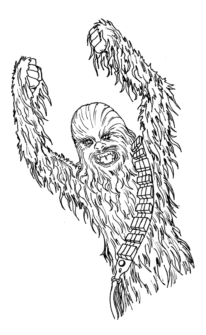 Chewbacca coloring pages