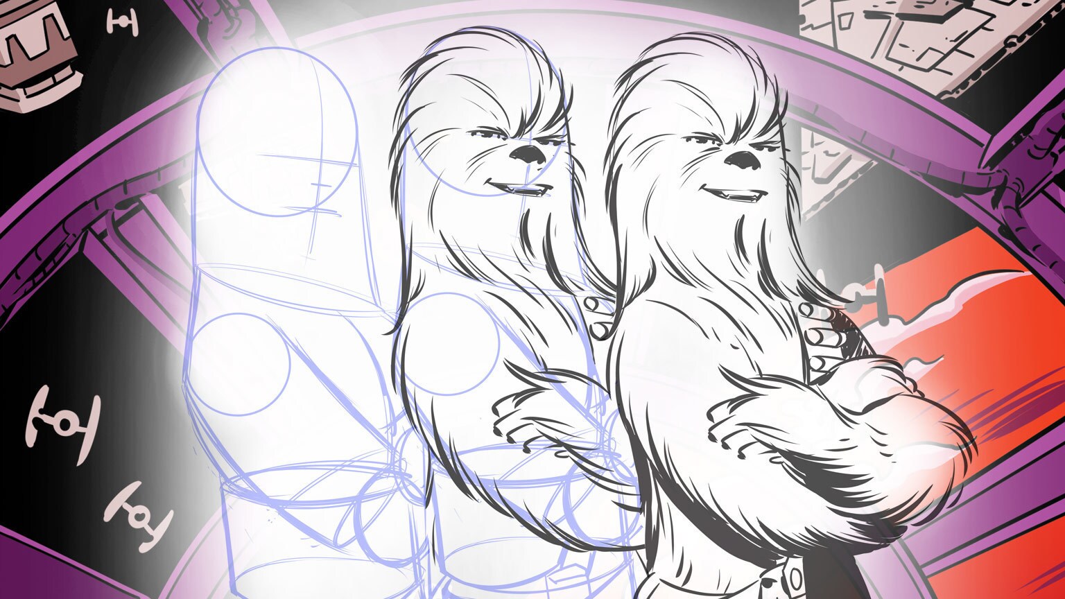 Elsa charretier teaches us how to draw chewbacca