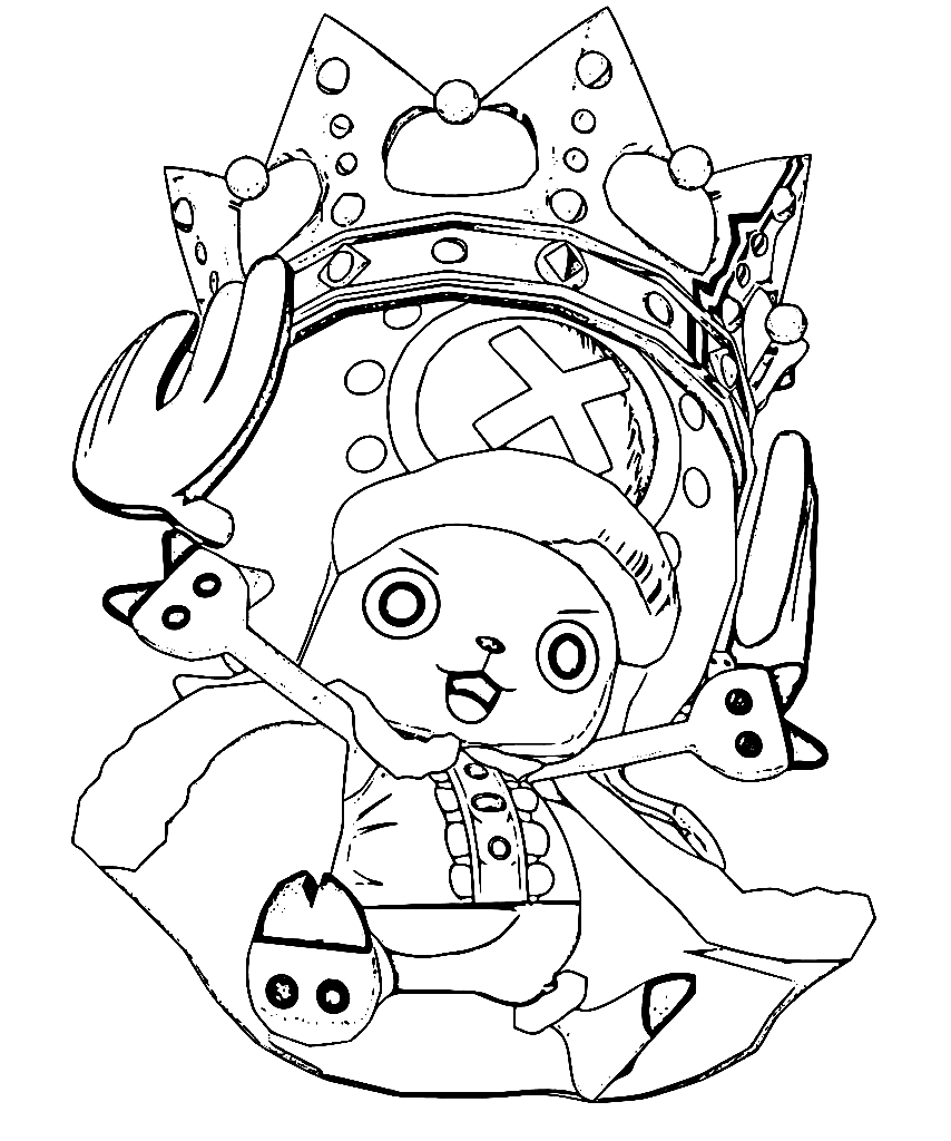 Tony tony chopper coloring pages printable for free download