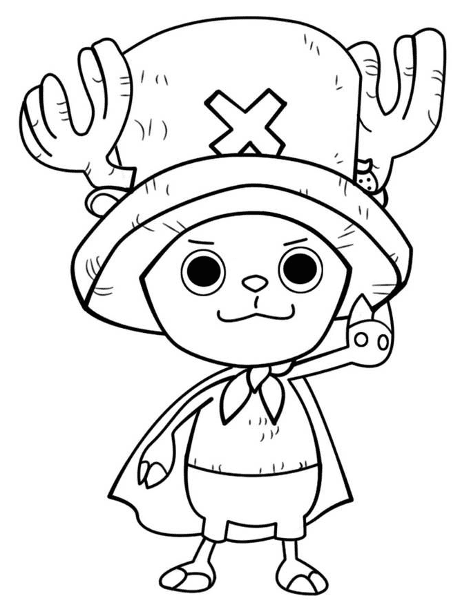 Tony tony chopper coloring pages printable for free download