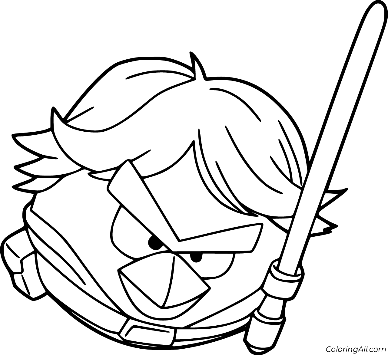 Angry birds star wars coloring pages