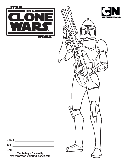 Star wars clone wars coloring pages