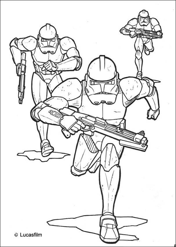 Emperor clone soldiers coloring pages