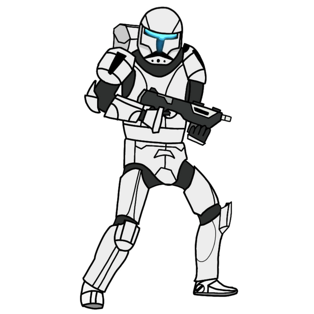 Mando and clone mando art i did on my phone with my finger hope you like it rstarwars