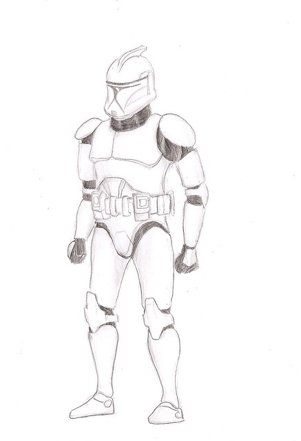 Clone trooper phase i drawing louis k