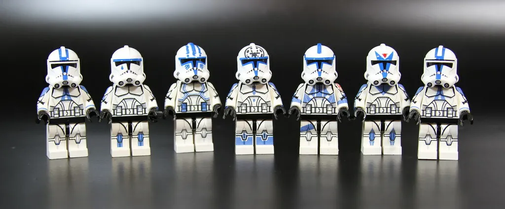 Arealight phase clone trooper helmet for star wars minifigs