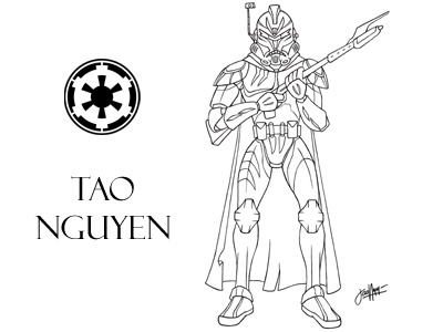 Tao nguyens storm trooper character design drawing by tao nguyen on