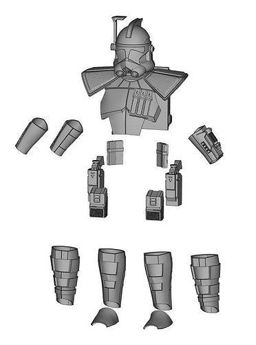 Arc trooper one figure custom d stl files d model d printable