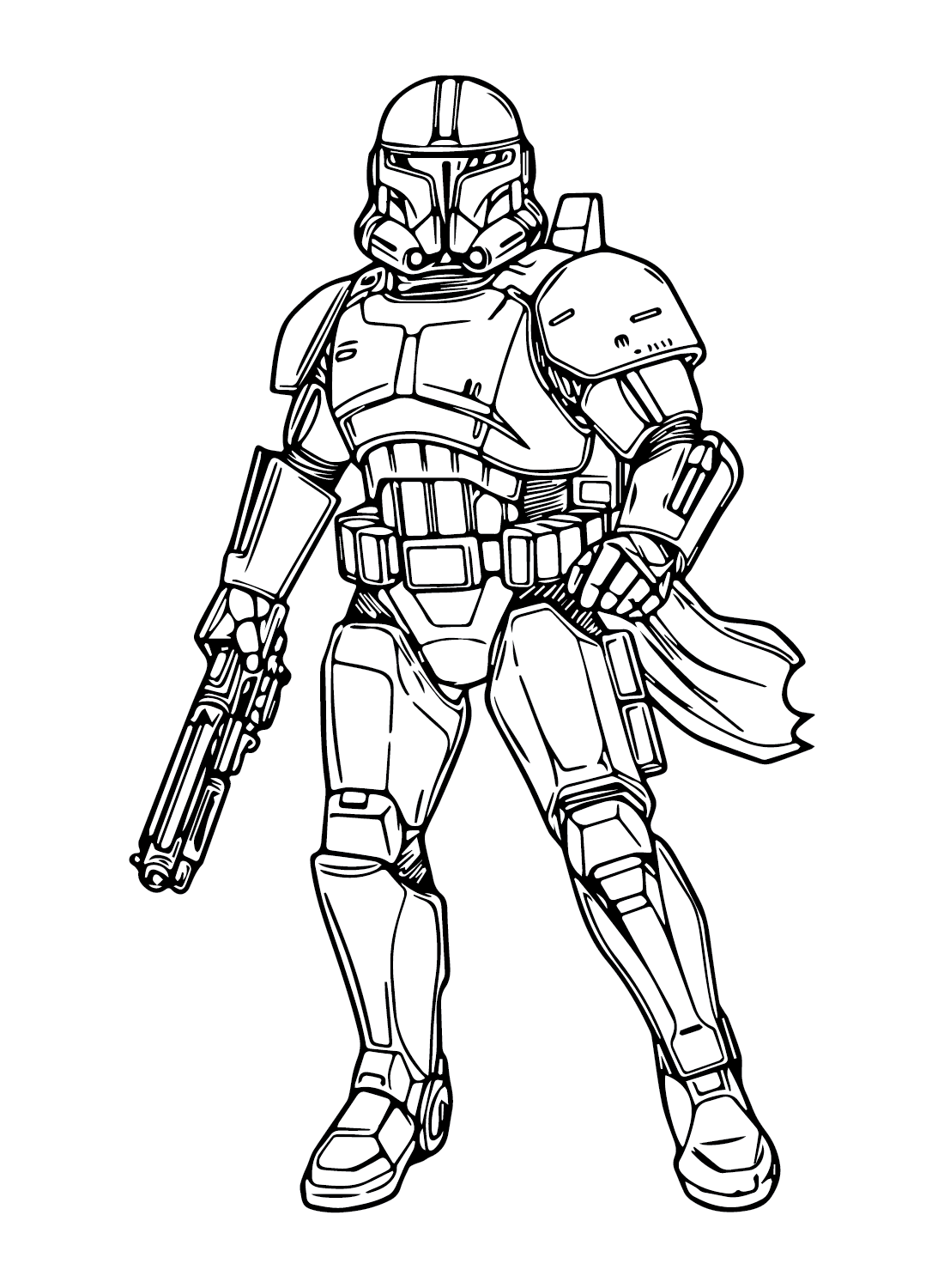 The shock trooper coloring page