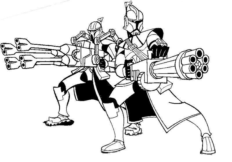 Coloring pages clone wars