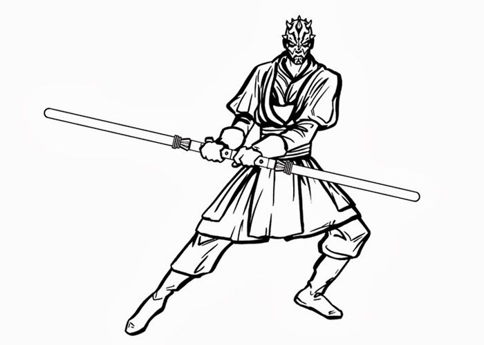 Darth maul coloring pages