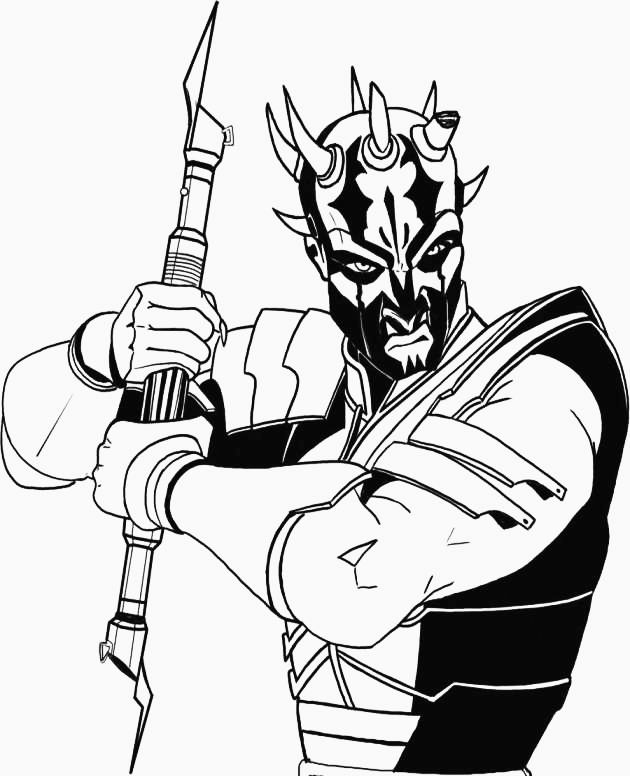 Darth maul coloring pages