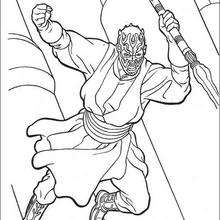 Darth maul coloring pages