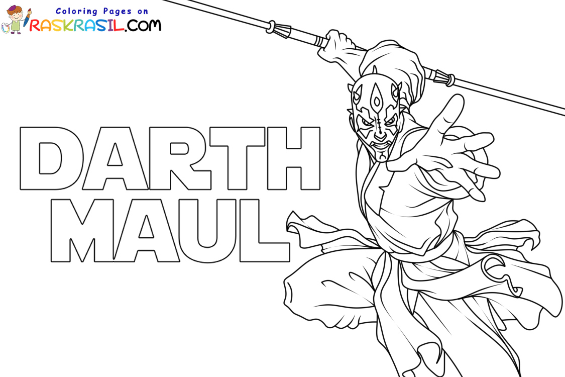 Darth maul coloring pages