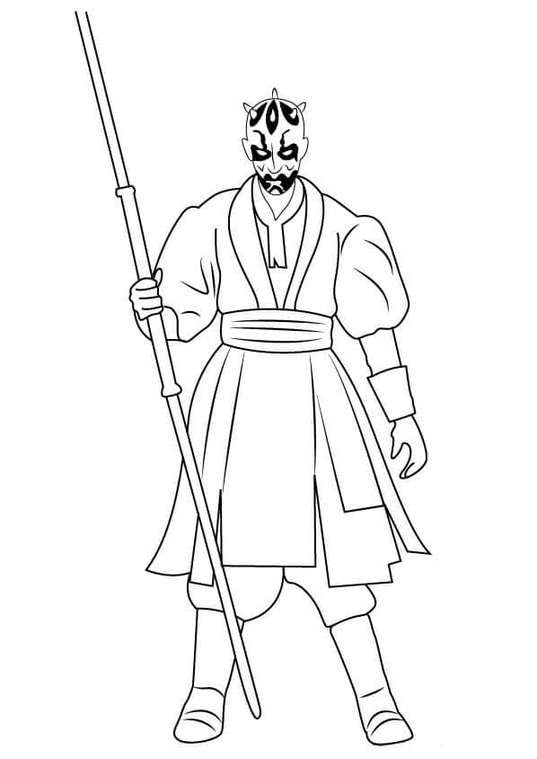 Darth maul coloring pages