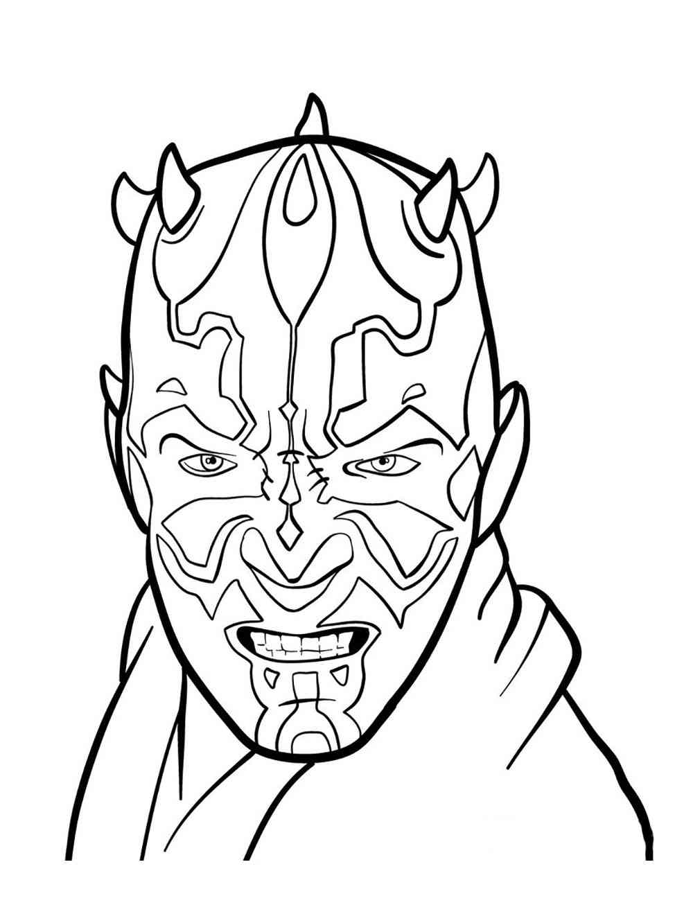 Darth maul coloring pages