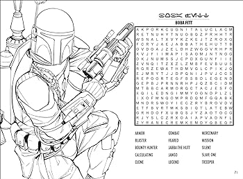 Star wars word search and coloring book buy online at best price in k