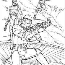 Star wars battle droids coloring pages