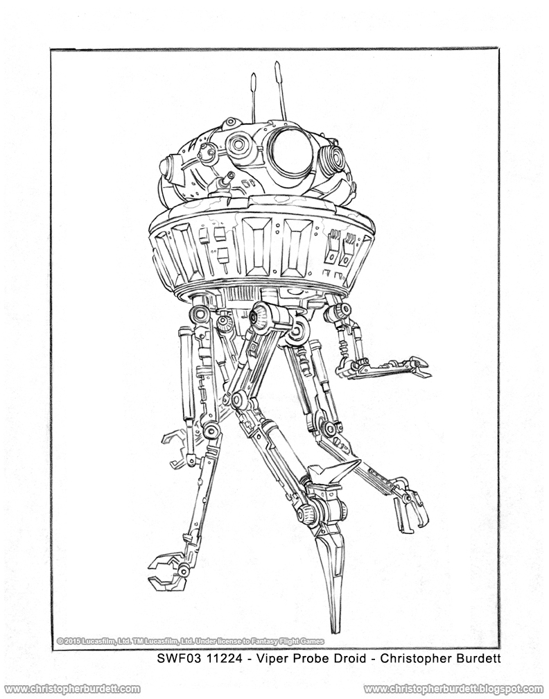 The doodles designs and art of christopher burdett viper probe droid