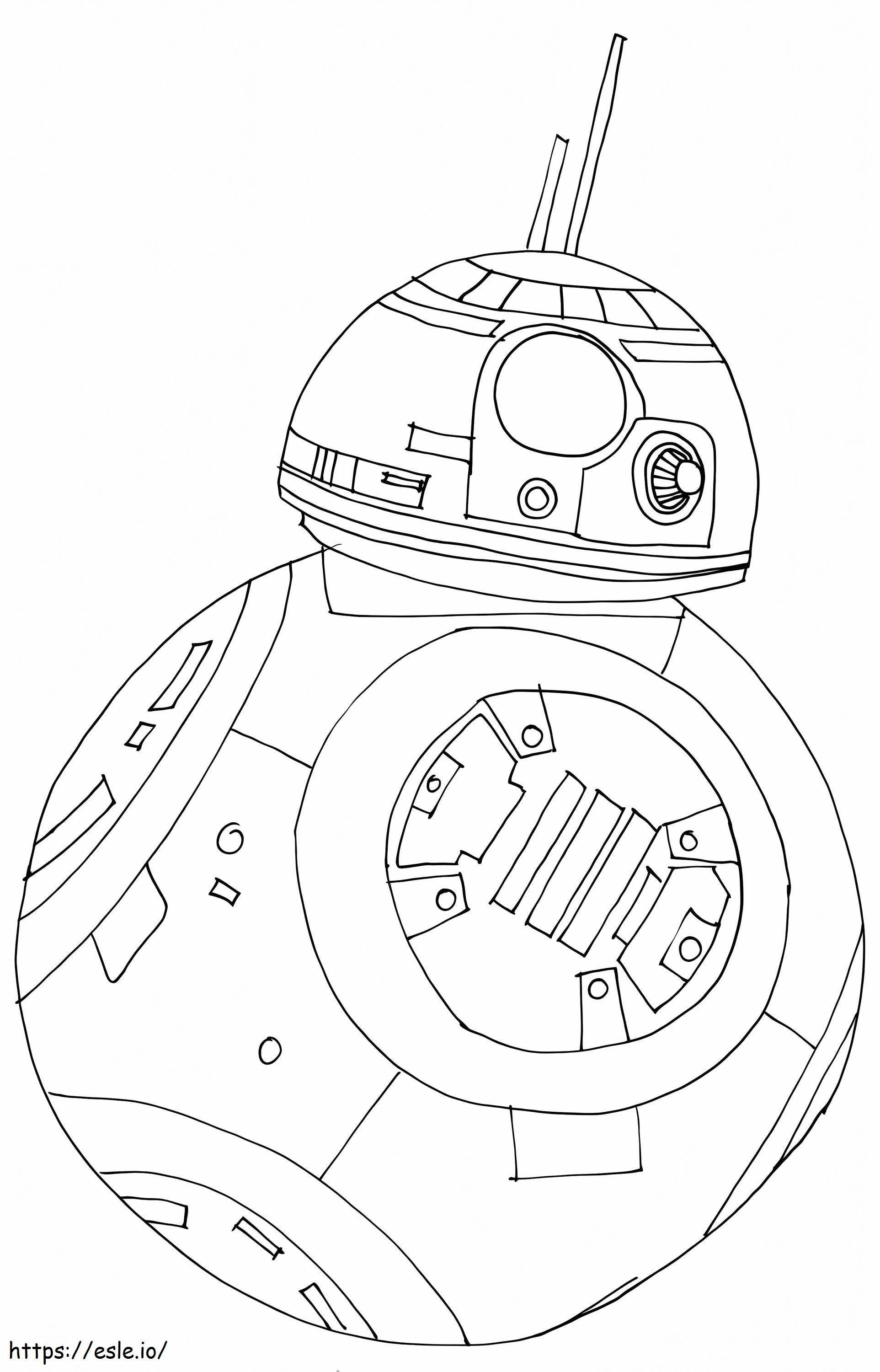 Bb droid from star wars coloring page